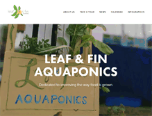 Tablet Screenshot of leafandfin.com